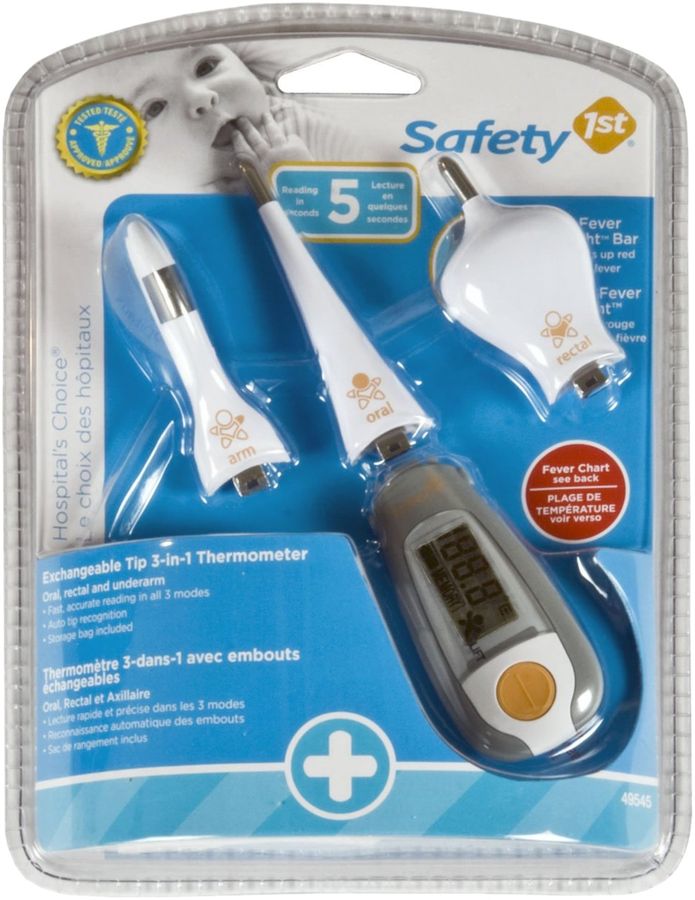 Safety 1st Hospital's Choice Exchangeable Tip 3in1 Thermometer Set
