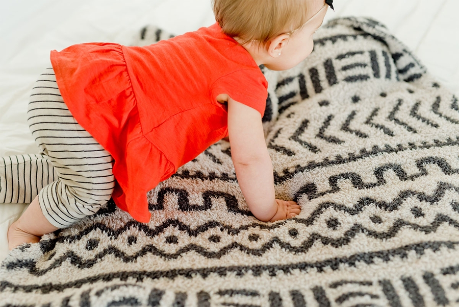 Saranoni Bamboni Receiving Blanket Mud Cloth