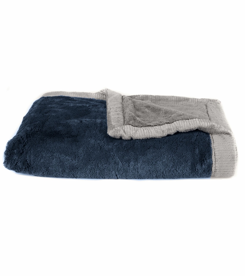 Saranoni Lush/Lush Receiving Blanket Navy/Gray