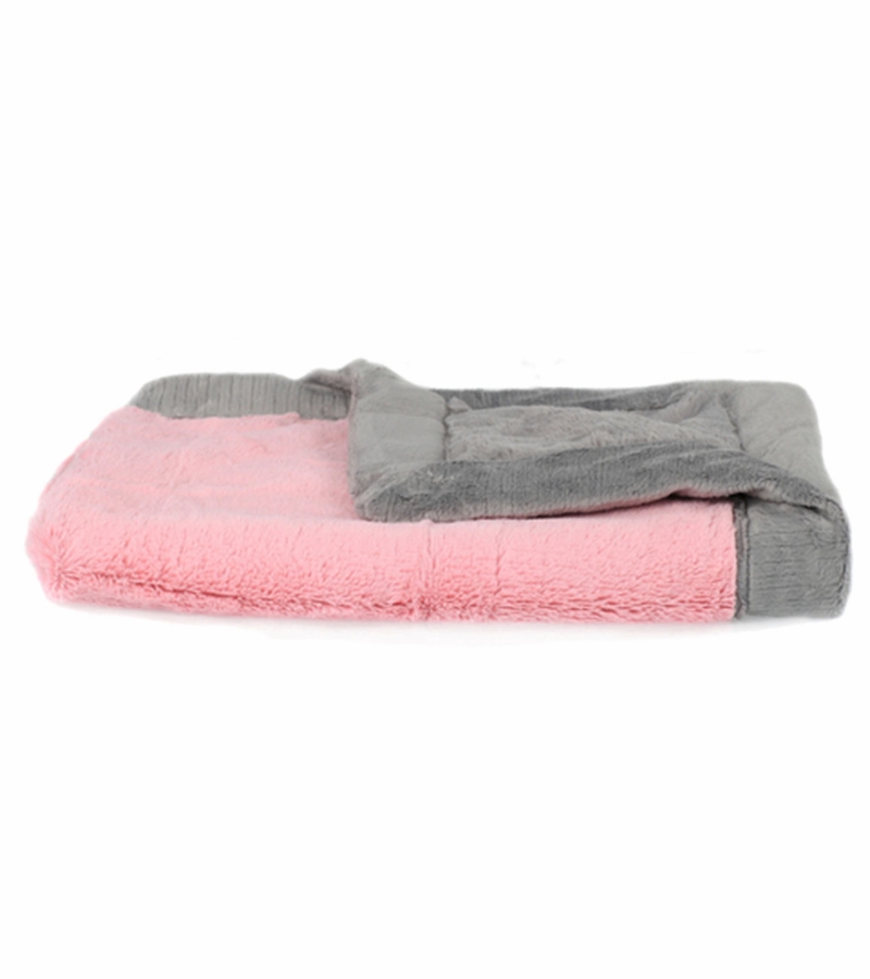 Saranoni Lush/Lush Receiving Blanket Pink/Gray