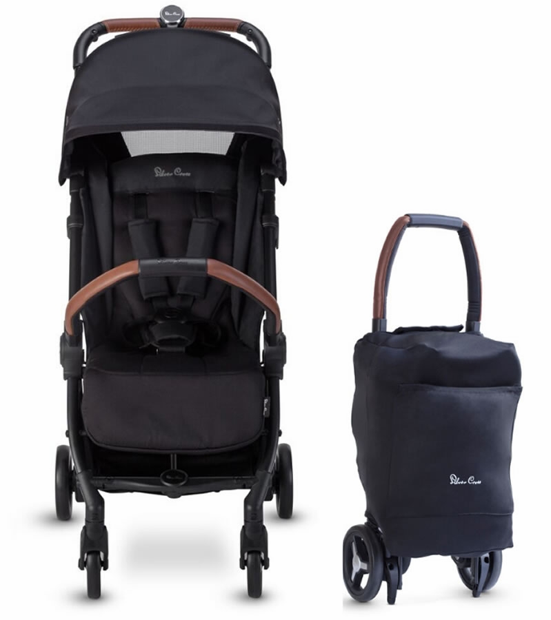 Silver Cross Jet Ultra Compact Stroller Black