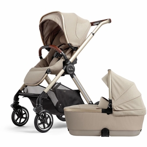 Silver Cross Reef 2 Stroller + Folding Bassinet Bundle - Stone