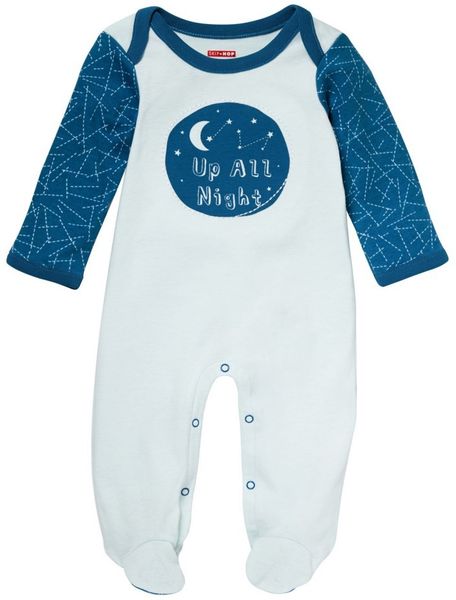 Skip Hop Baby Says Footie, Up All Night - Galaxy (6 Months)