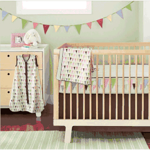 Skip Hop Complete Sheet 4-Piece Set - Pretty Pennant