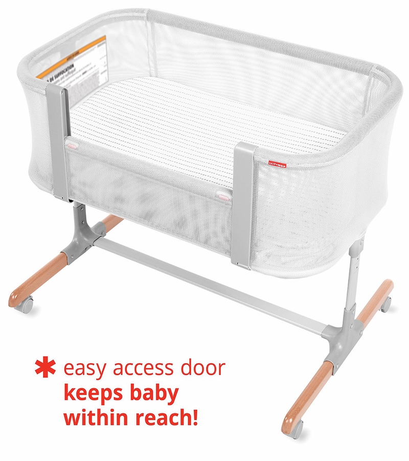 Skip Hop CozyUp 2in1 Bedside Sleeper & Grey