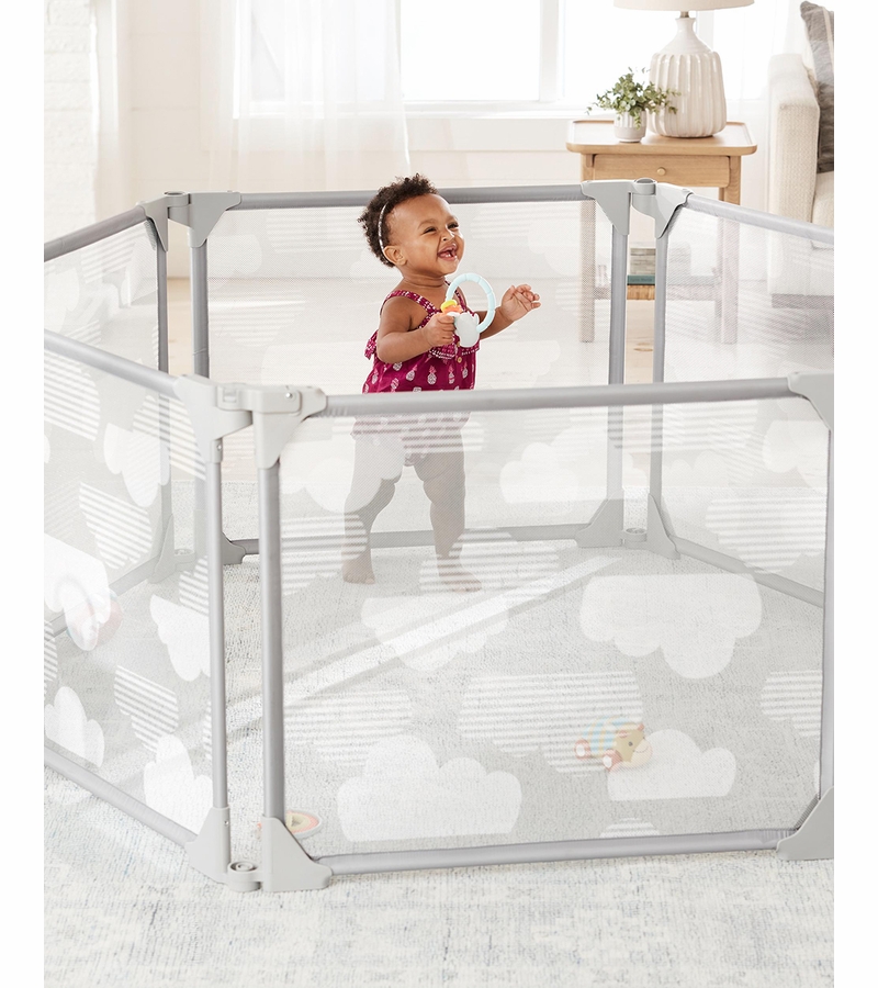 Skip Hop Expandable Enclosure Grey Clouds
