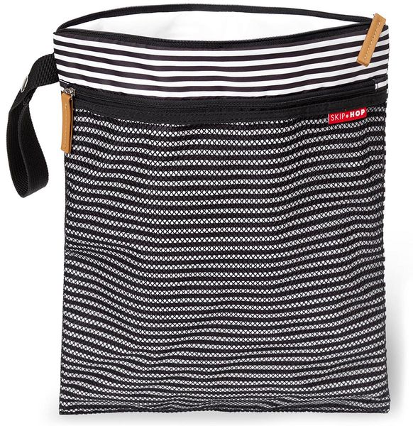 Skip Hop Grab & Go Wet/Dry Bag�Š- Black/White Stripe