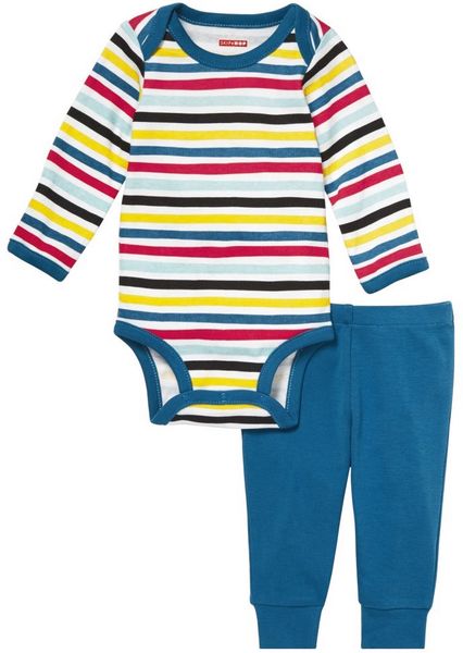 Skip Hop Long Sleeve Bodysuit & Pant Set - Stripes (9 Months)