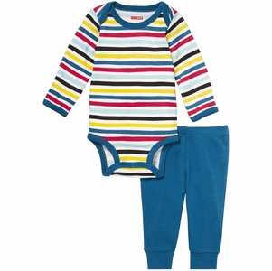 Skip Hop Long Sleeve Bodysuit & Pant Set - Stripes (9 Months)