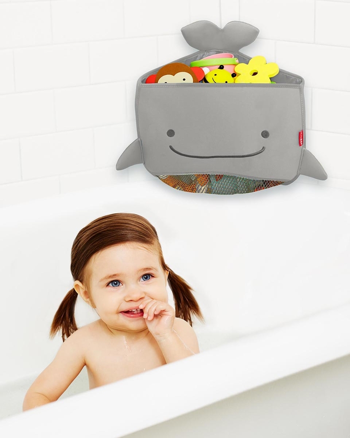 Skip Hop Moby Corner Bath Toy Organizer Grey
