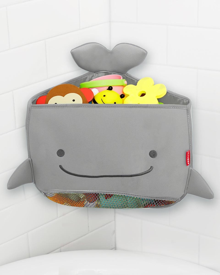 Skip Hop Moby Corner Bath Toy Organizer Grey