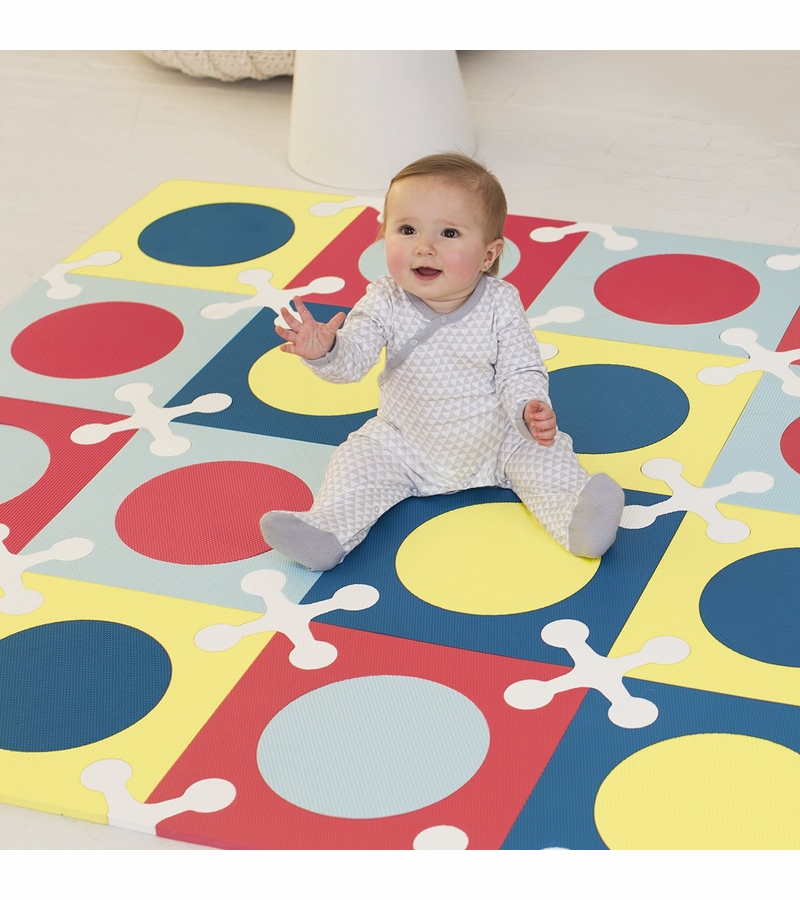 Skip Hop Playspot Interlocking Foam Tiles Multi Mix