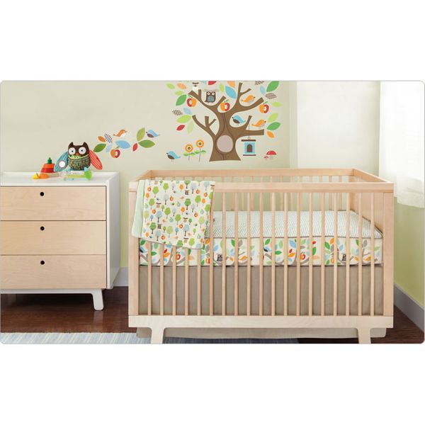 Skip Hop Treetop 4 Piece Crib Bedding Set with Wall Decals
