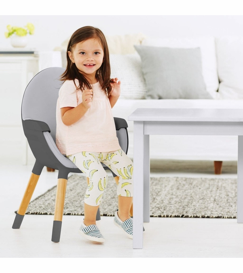 Skip Hop Tuo Convertible High Chair Charcoal Grey