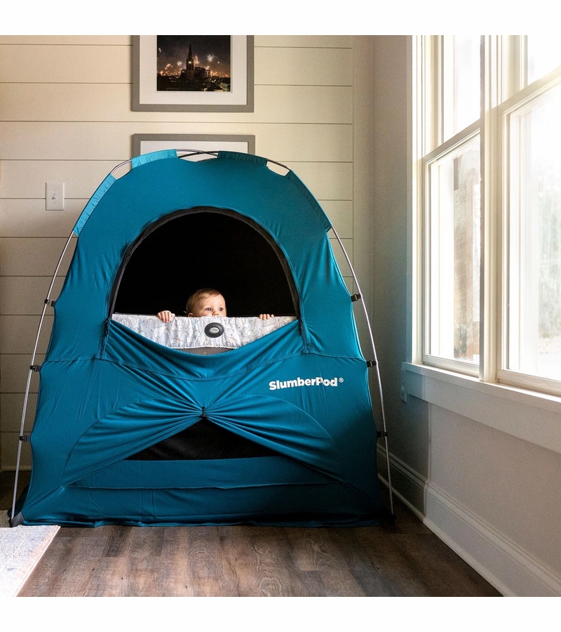 SlumberPod Privacy Canopy with Fan Black / Gray