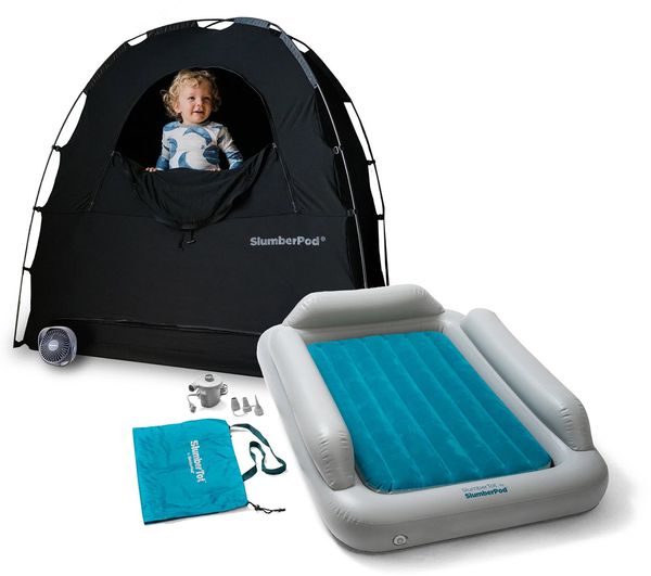 SlumberPod Privacy Canopy with Fan + SlumberTot Inflatable Toddler Bed