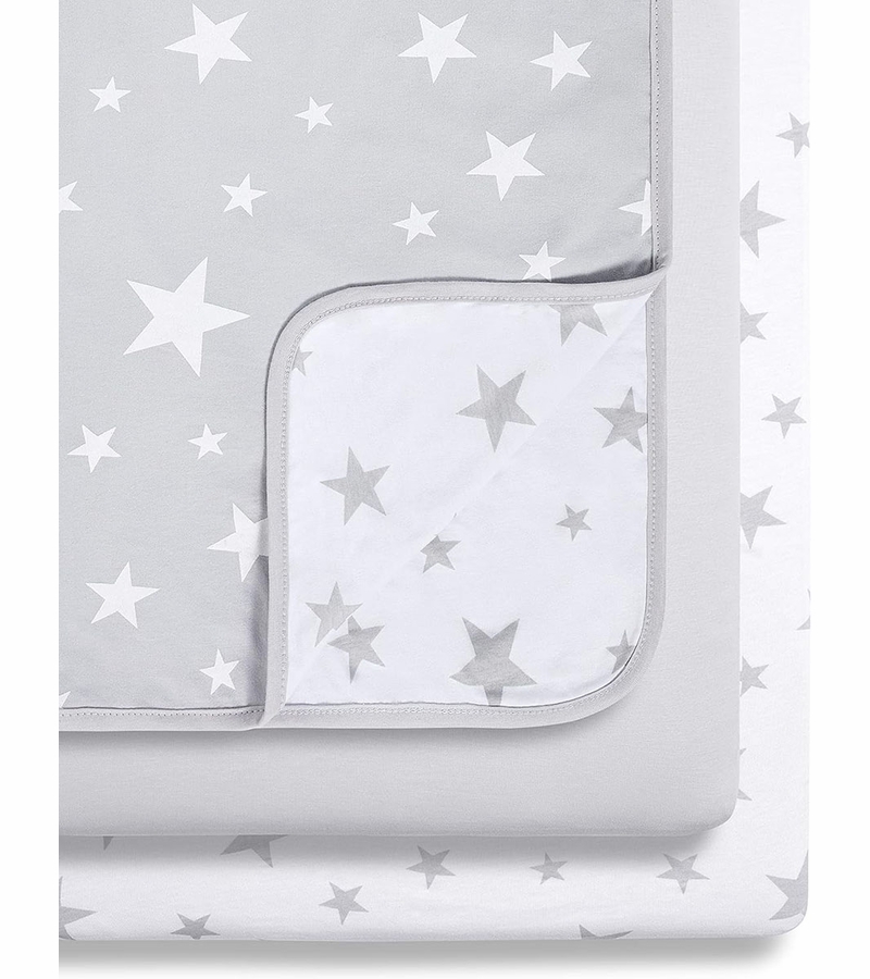 Snuz 3 Piece SnuzPod Crib Bedding Set Grey Star