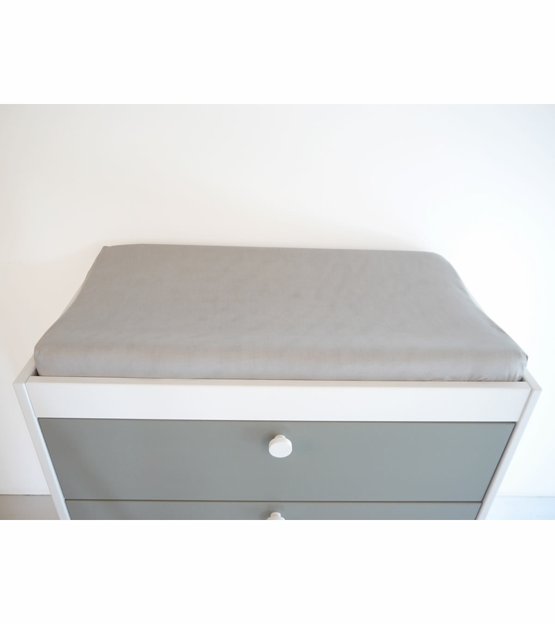 Spot On Square Organic Changing Pad Cover Grey