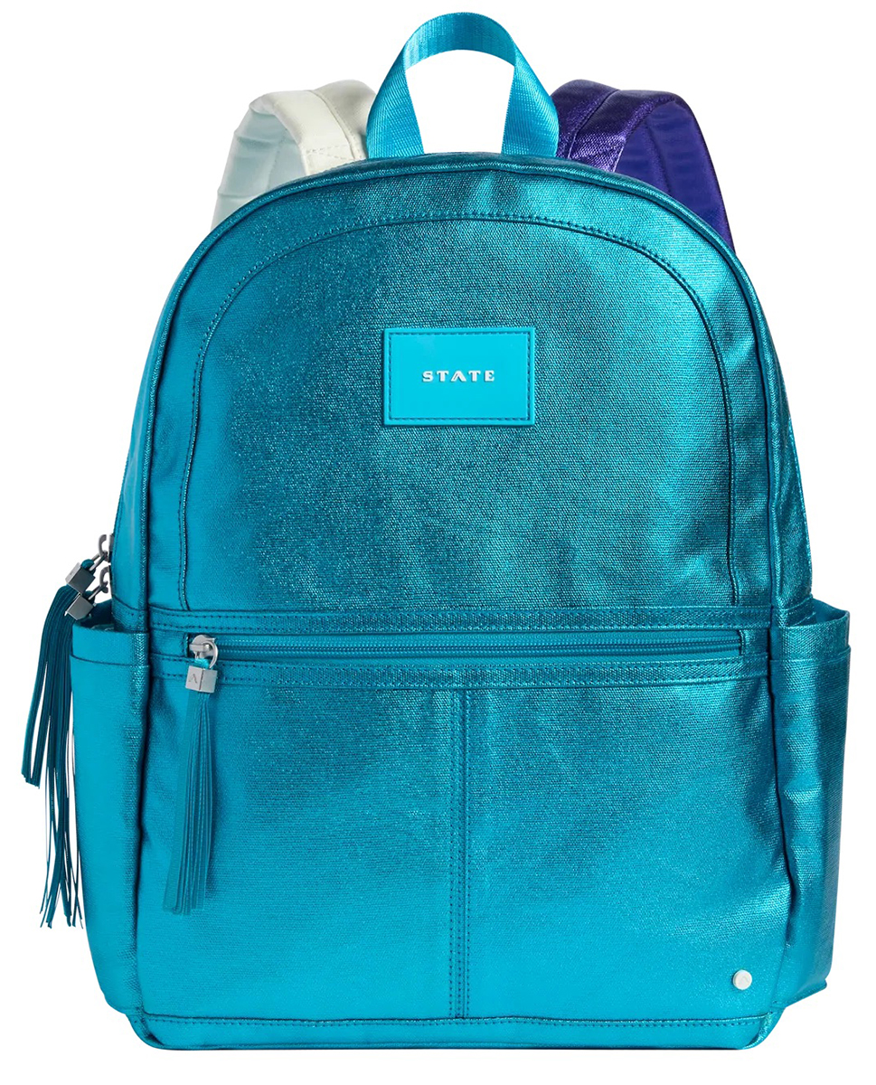 State Bags Kane Kids Backpack Metallic Blue Multi