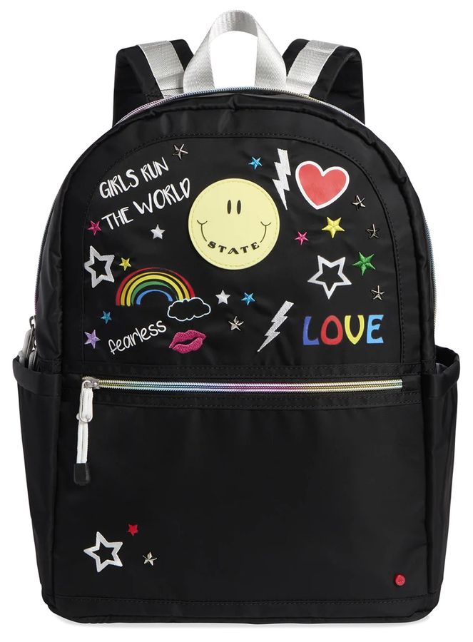 State Bags Kane Kids Double Pocket Backpack Girl Power