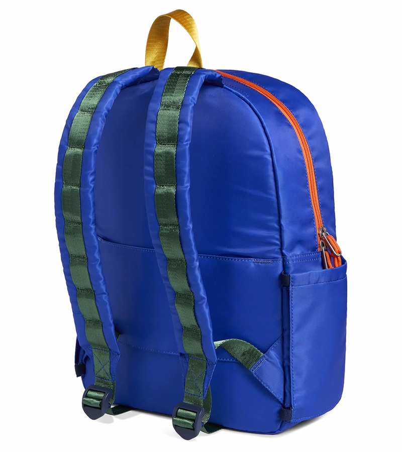 State Bags Kane Kids Travel Backpack Blue Wiggly Puffer