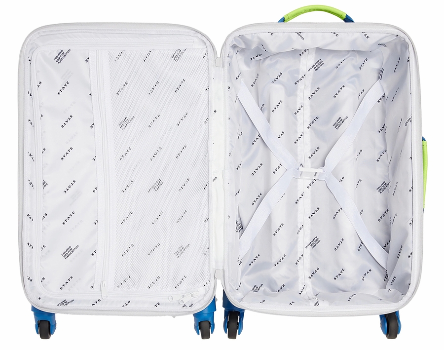 State Bags Logan Suitcase Navy / Neon