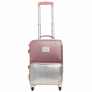 State Bags Mini Logan Suitcase - Pink / Silver