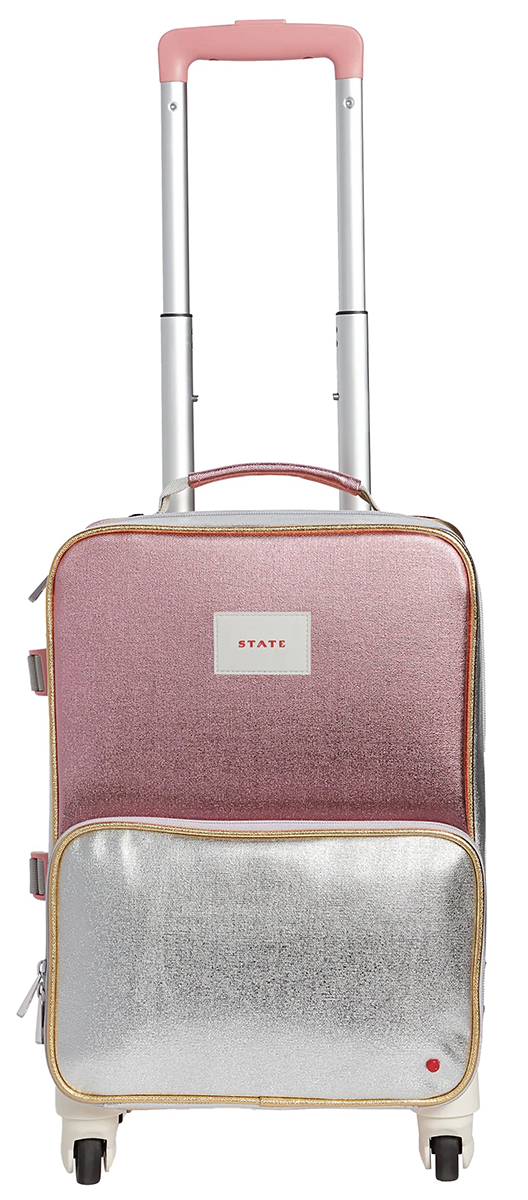 State Bags Mini Logan Suitcase Pink / Silver