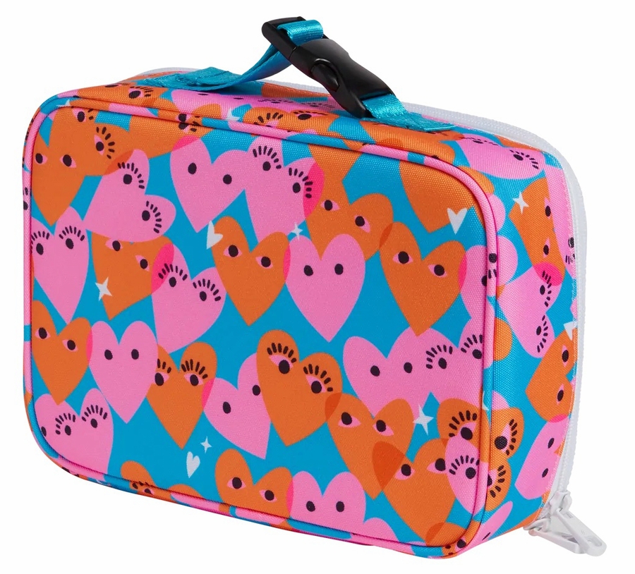 State Bags | Rodgers Lunch Box Metallic Turquoise/Hot Pink