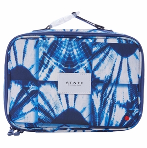 State Bags Rodgers Lunch Box - Indigo Patchwork