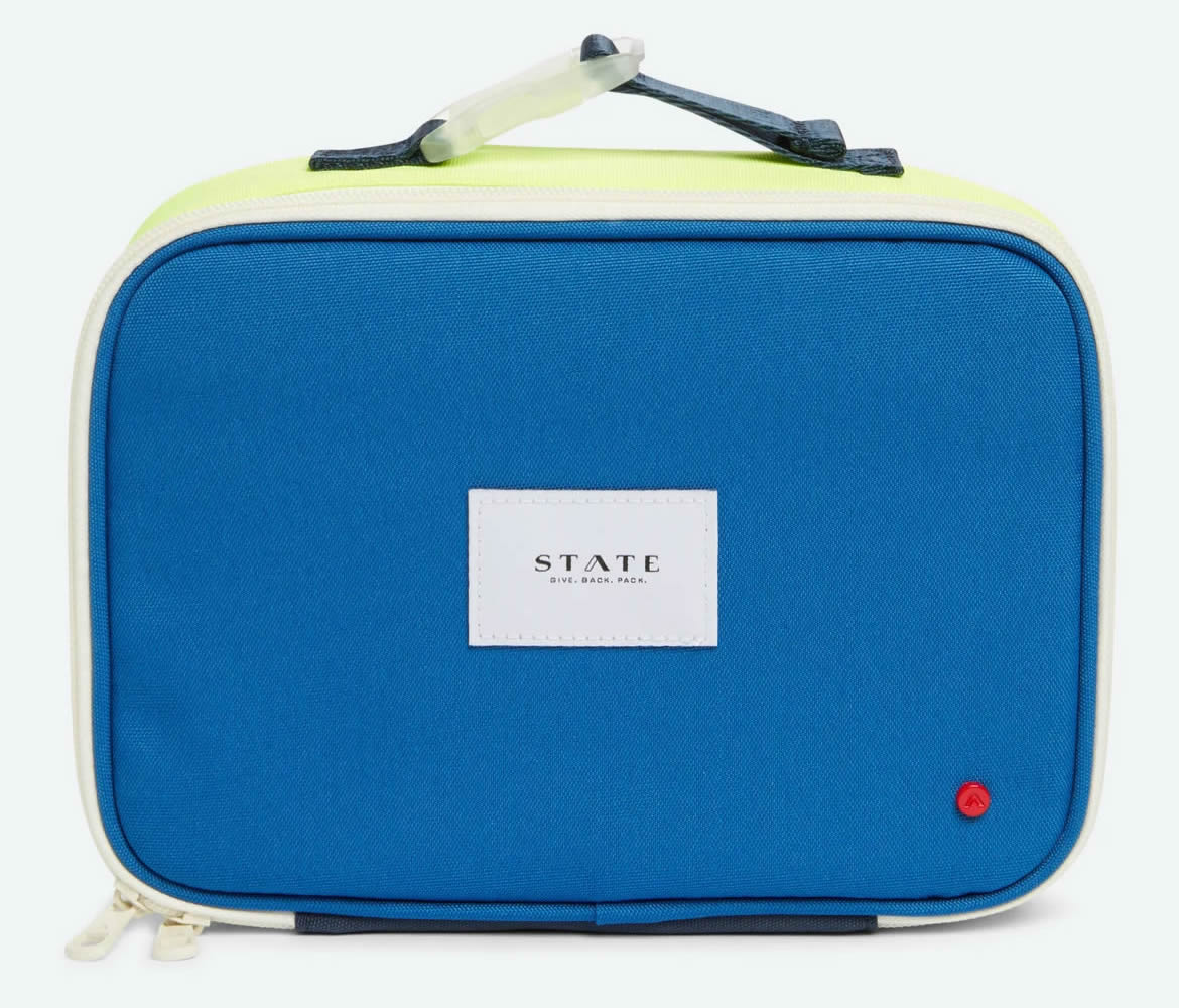 State Bags Rodgers Lunch Box Lime/Grey