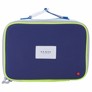State Bags Rodgers Lunch Box - Navy / Neon