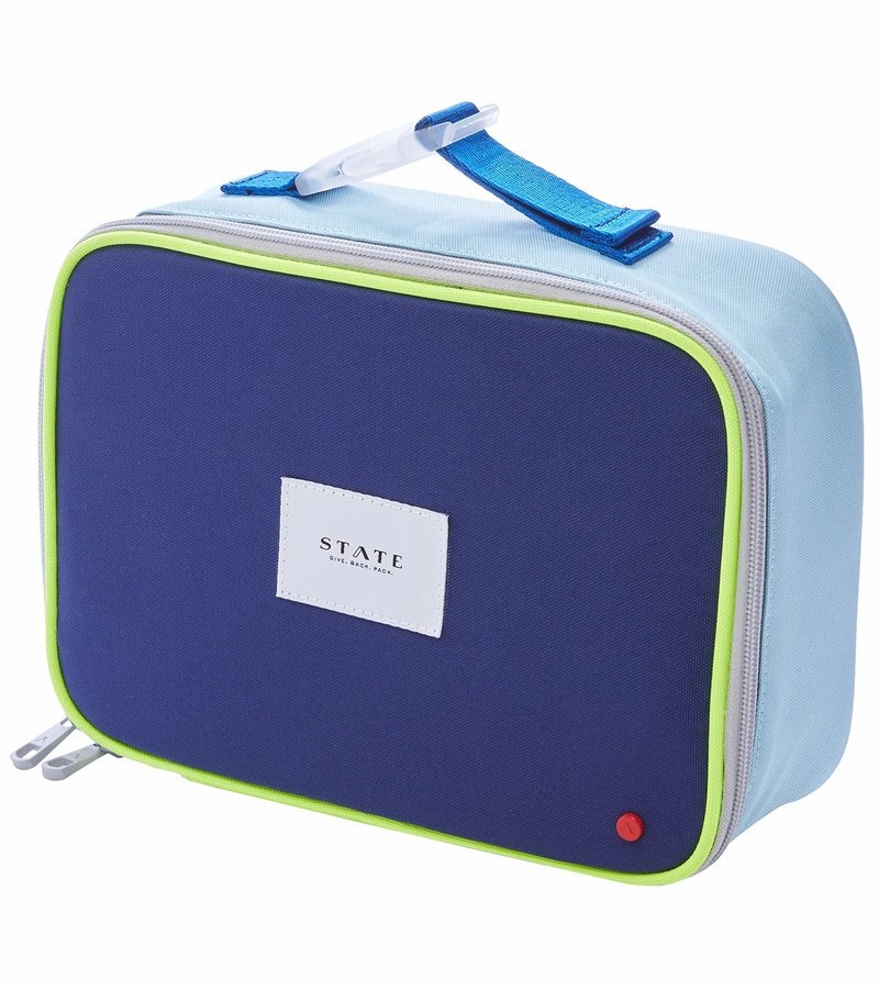 State Bags Rodgers Lunch Box Navy / Neon