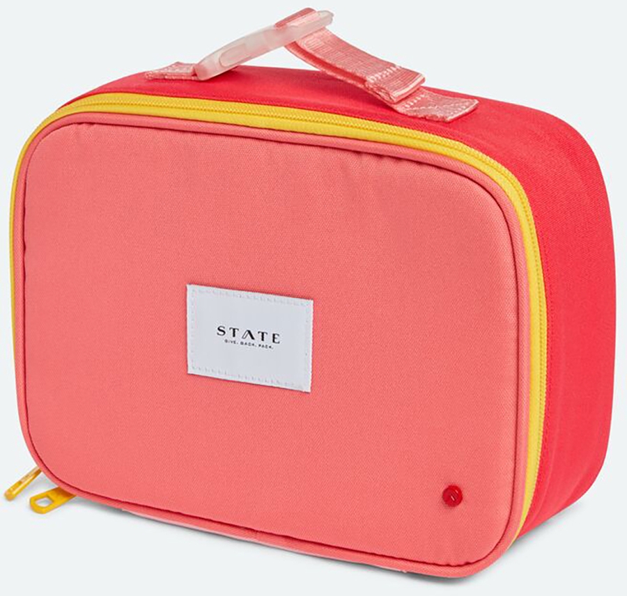 State Bags Rodgers Lunch Box in Orange/Pink