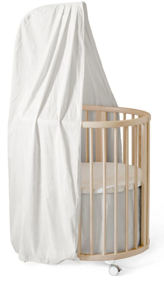 Stokke 2023 Sleepi Mini Bed Skirt by Pehr Grey