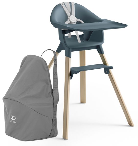 Stokke Clikk High Chair Travel Bundle Fjord Blue
