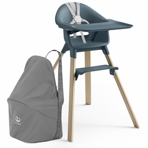Stokke Clikk High Chair Travel Bundle - Fjord Blue