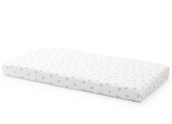 Stokke Home Bed Fitted Sheets - White/Mono Bear