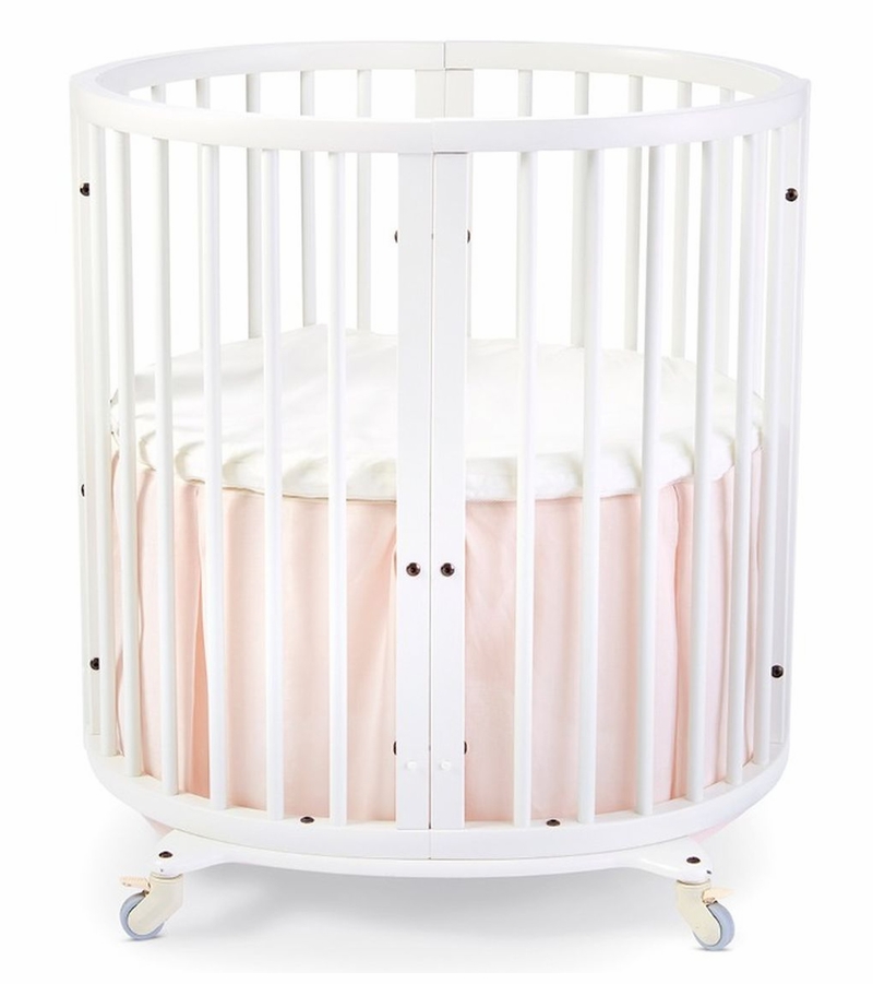 Stokke Sleepi Mini Bed Skirt by Pehr Blush