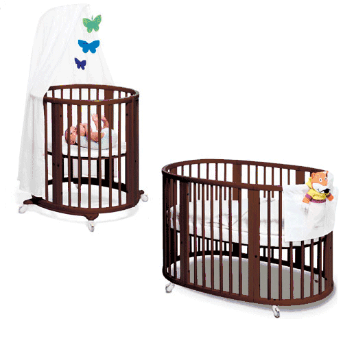 Stokke Sleepi System 1 and Crib Set in Walnut