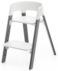 Stokke Steps Chair - White/Storm Grey