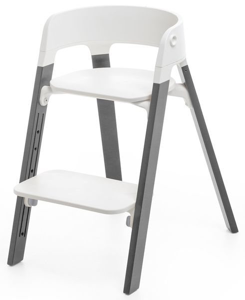 Stokke Steps Chair - White/Storm Grey