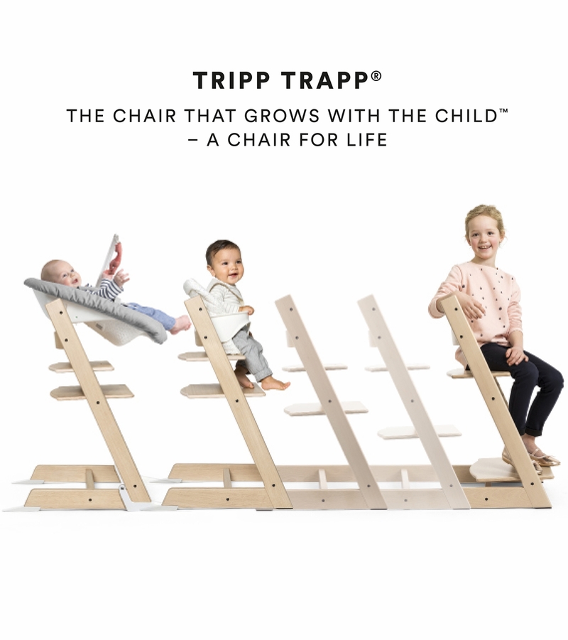 Stokke Tripp Trapp Natural Wood Baby & Toddler High Chair + Reviews