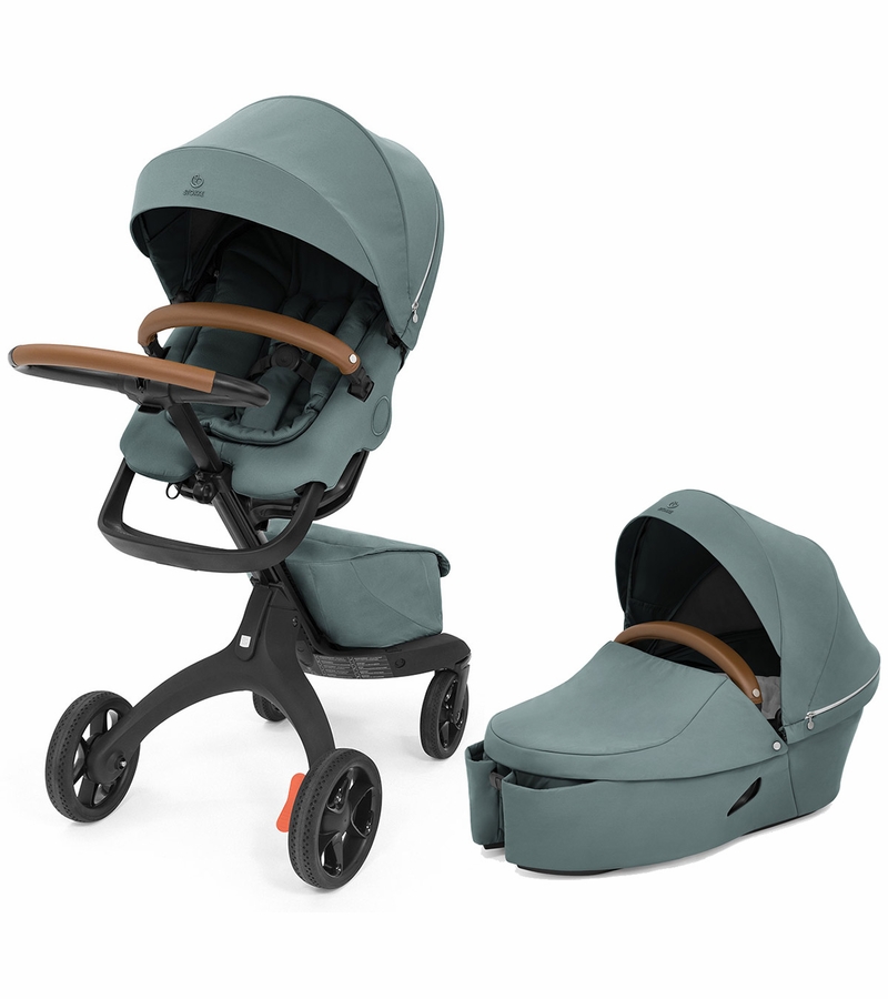 Stokke Xplory X Stroller + Carry Cot Bundle - Cool Teal