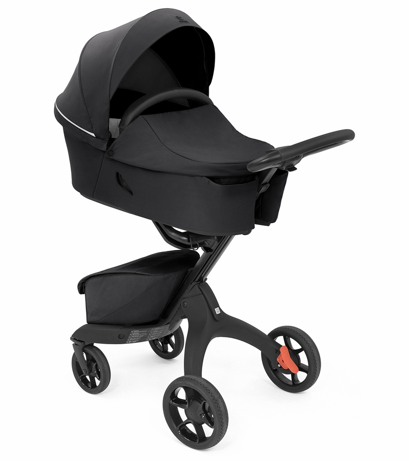 Stokke Xplory X Stroller + Carry Cot Bundle Rich Black