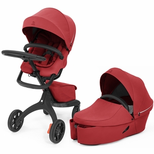 Stokke Xplory X Stroller + Carry Cot Bundle - Ruby Red