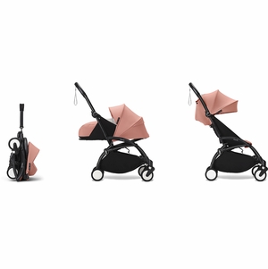 Stokke YOYO3 Ultra Compact Complete 0+/6+ Stroller Bundle - Black / Ginger