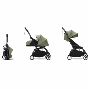 Stokke YOYO3 Ultra Compact Complete 0+/6+ Stroller Bundle - Black / Olive