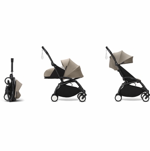 Stokke YOYO3 Ultra Compact Complete 0+/6+ Stroller Bundle - Black / Taupe