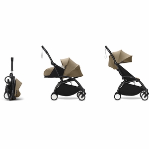 Stokke YOYO3 Ultra Compact Complete 0+/6+ Stroller Bundle - Black / Toffee